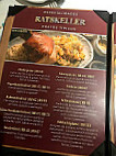 Ratskeller menu