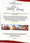 Bella Roma menu