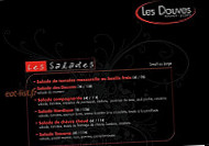 Les Douves menu