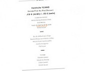 Tchao Pantin menu