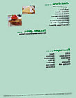 The Green Gold Diner menu