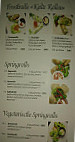 Springrolls menu