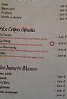 Les Petites Arcades menu