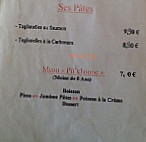 Les Petites Arcades menu