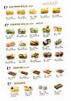 Asia Shop menu