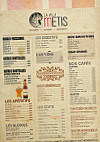 La Villa Métis menu