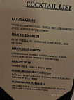 La Cava menu