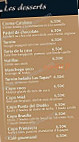 Las Tapas menu