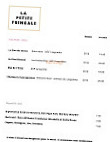 La Petite Fringale menu