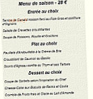 Le Rouget Noir menu