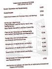 Jägerklause menu