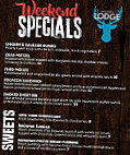 The Hickory Lodge menu