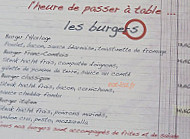 L' Horloge menu