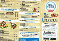 Pizza World menu