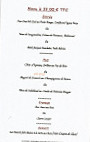 Grill Restaurant De La Tour menu