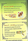 Sushi menu