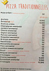 Pizza Reina menu