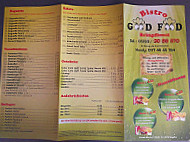 Good Food menu