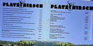 Platzhirsch menu