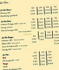 Le Fournil menu