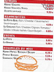 La Goël menu