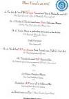 Auberge de Mirandol menu