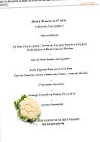 Auberge Des Tureaux menu