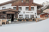 Zirben Alm outside