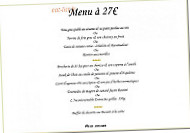 Les Gourmandises menu