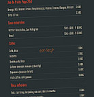 Cosmopolitain menu