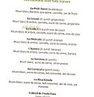 Le Tournesol menu