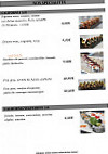 Sushi City's menu