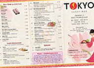 Tokyo Sushi menu