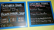 Ursa Major Bistro Coffee Shop menu