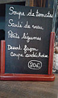 La Table D'aimer menu