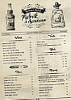 Fabrik Bistrot menu