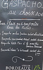 L'Authentique menu