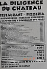 La Diligence Du Chateau menu