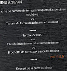 Ancre d'Or menu