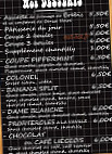 Le Chabada menu