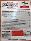 Shirley's Diner menu