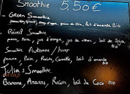 Madamejulia menu