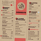 Le Blue Mob menu