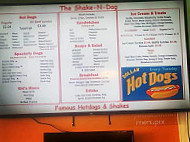 The Shake-n-dog menu