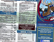 Winnisquam Country Store Deli menu