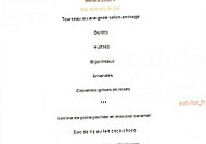 Le Cap menu