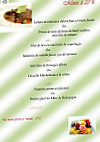 Le Vieux Pressoir menu