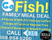 Nola's Family Food Fun menu