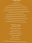 La Boucane menu