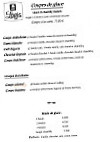 Le Clos Des Arts menu